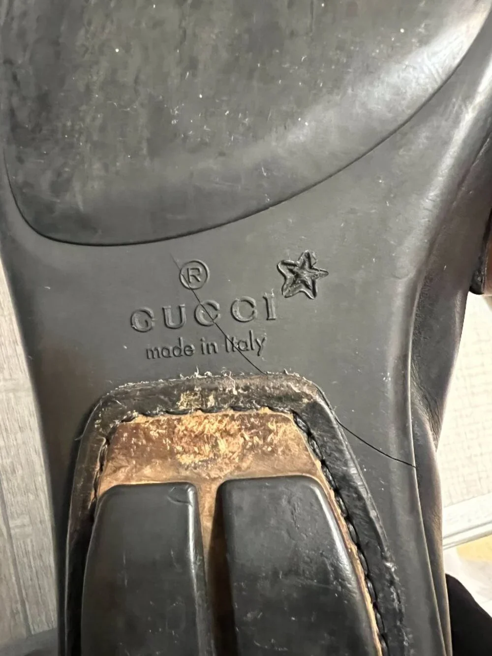 Gucci Horsebit Black Leather Loafers Old Money Preppy Quiet Luxury Men's 8